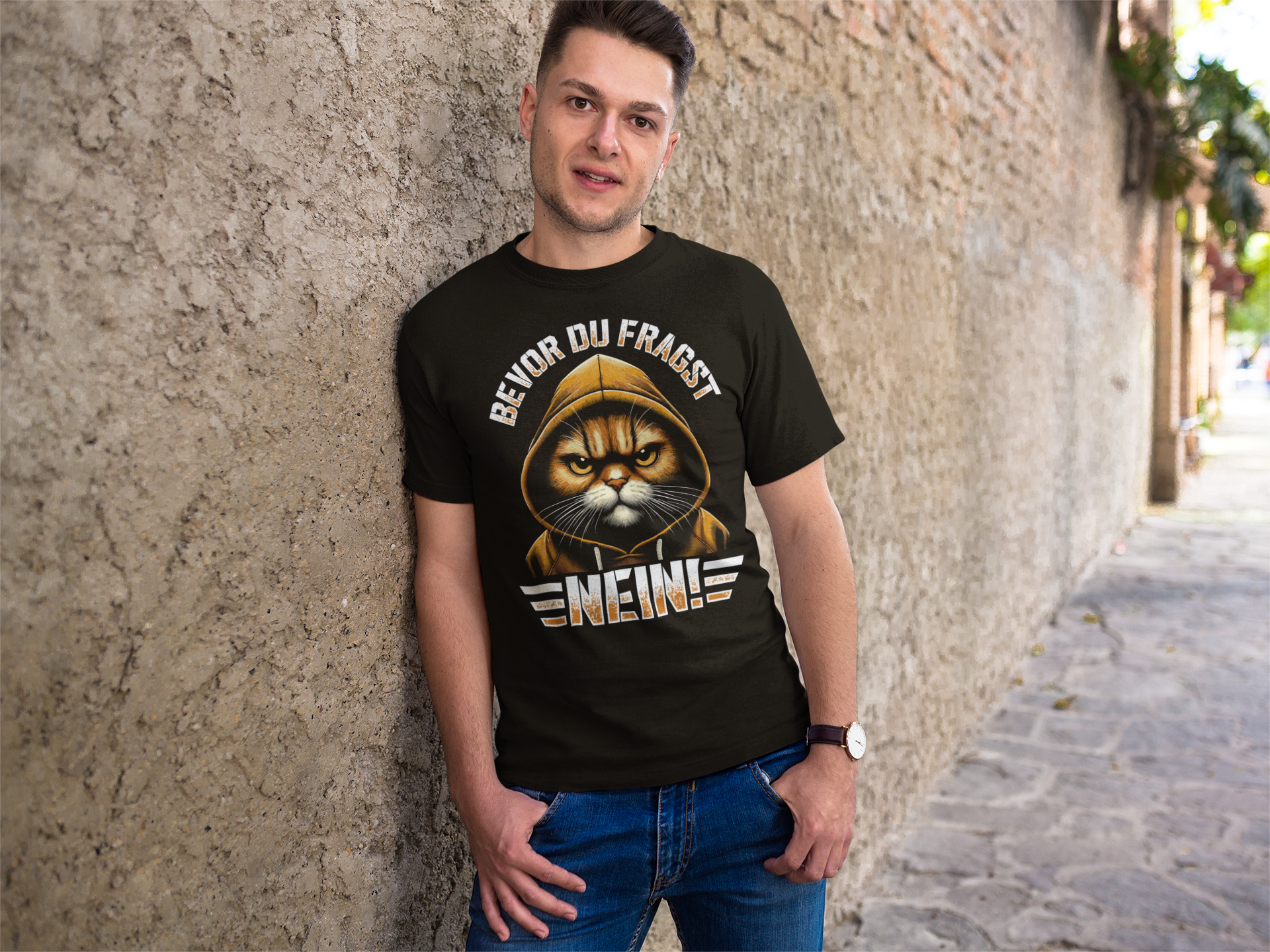 Bevor du fragst - Herren T-Shirt