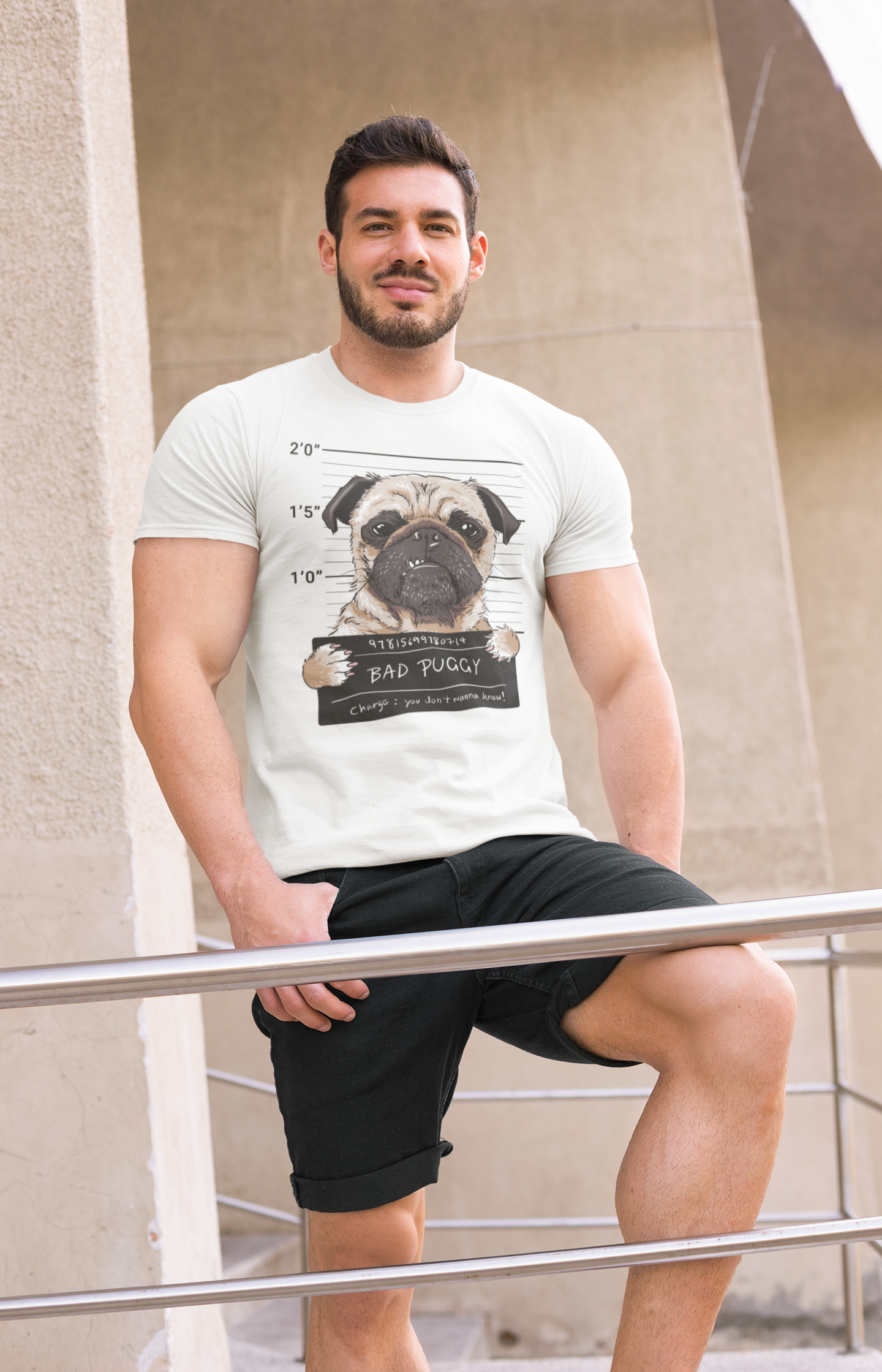 Bad Puggy - Herren T-Shirt