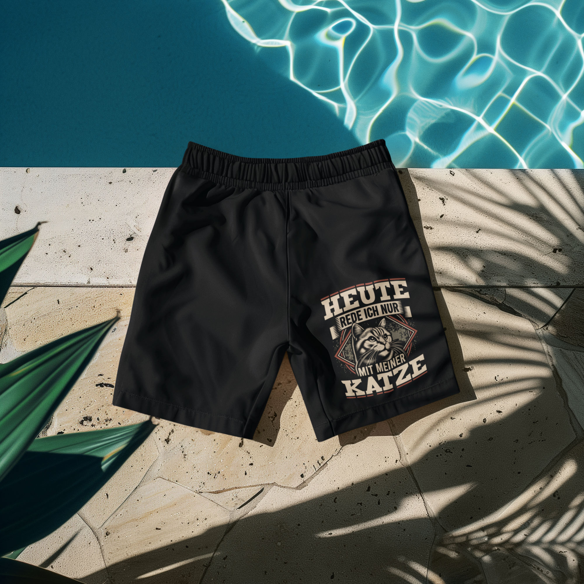 Rede nur mit meiner Katze - Badehose