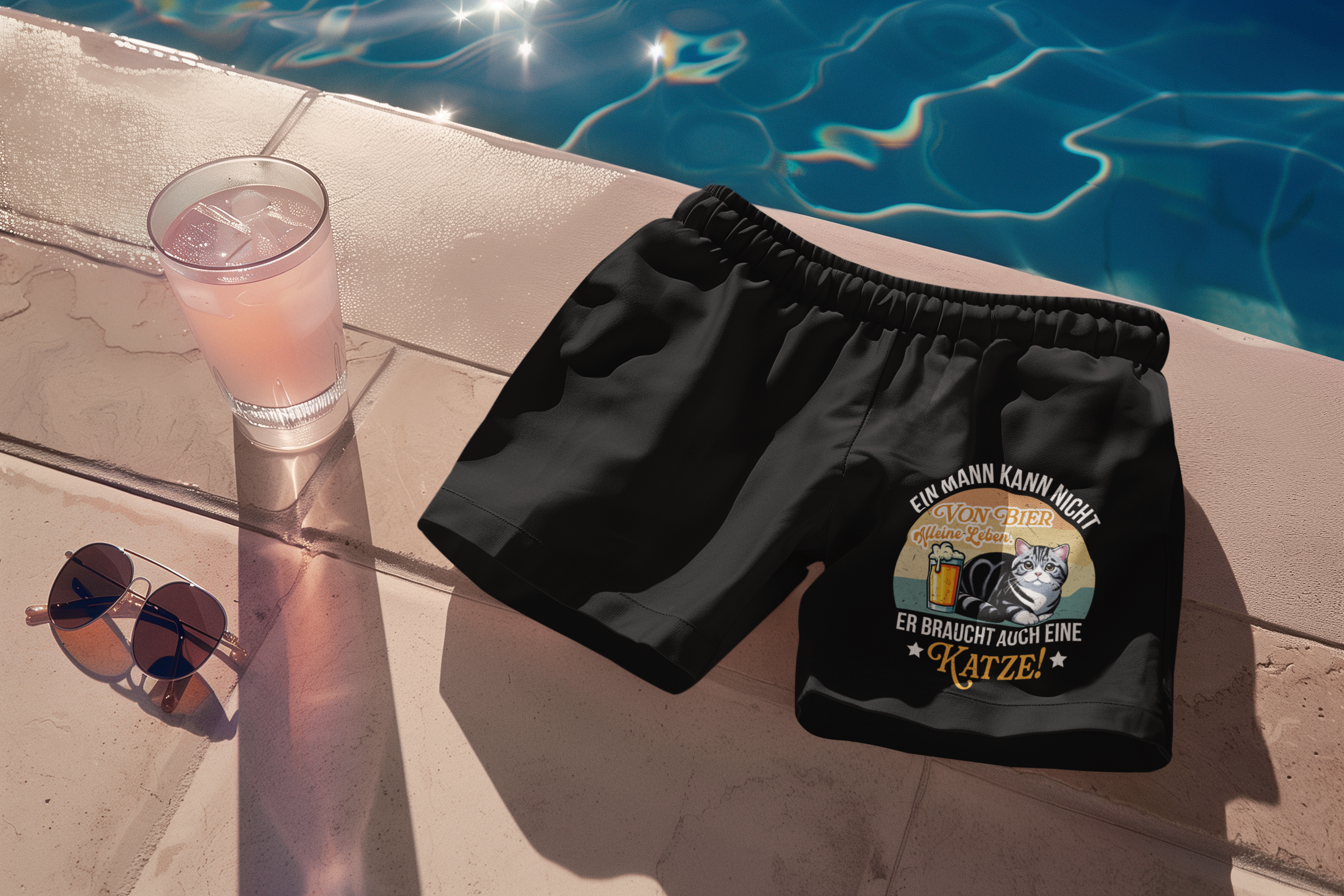 Er braucht eine Katze - Badehose