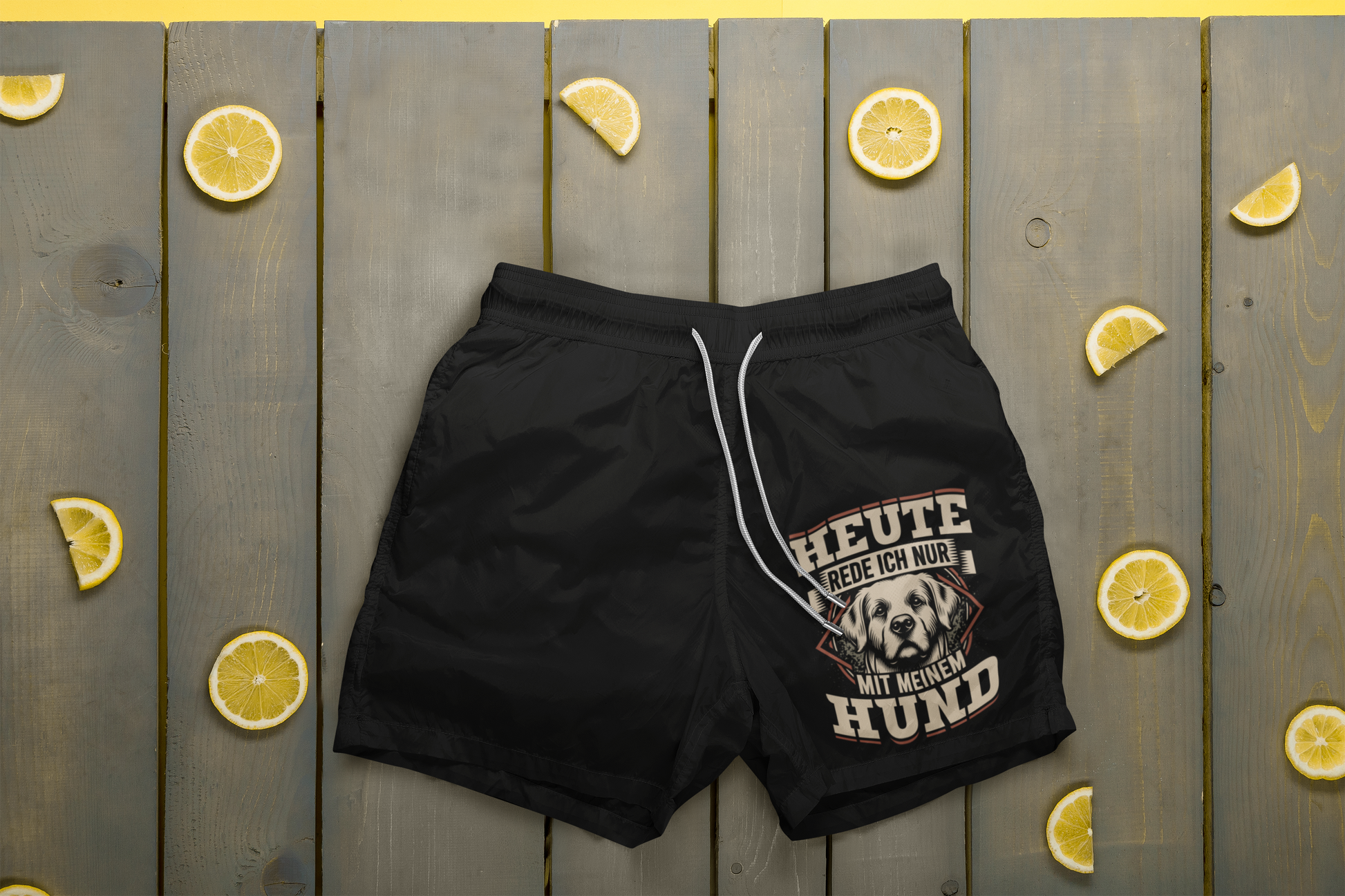 Rede nur mit meinem Hund -  Badehose