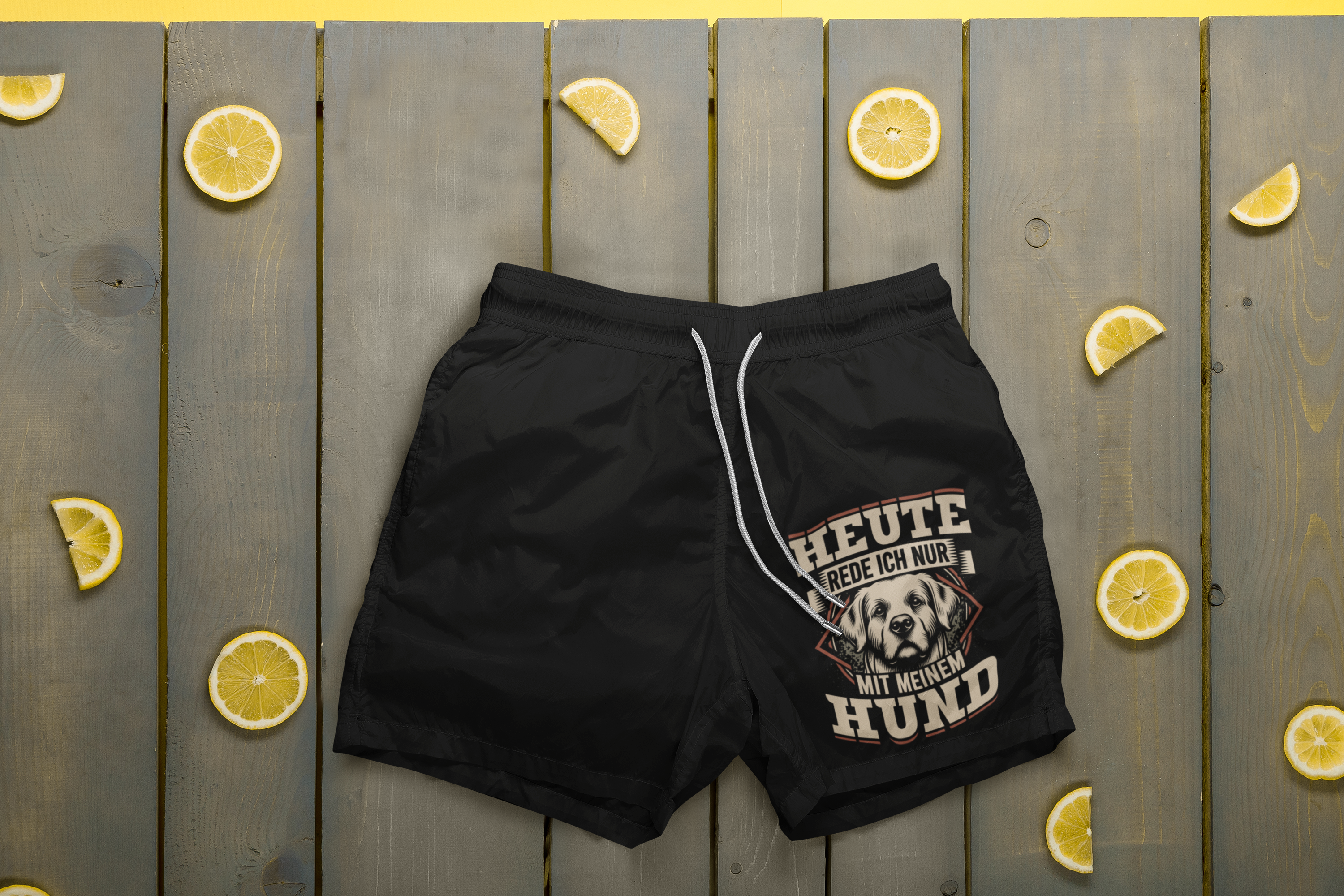 Rede nur mit meinem Hund -  Badehose