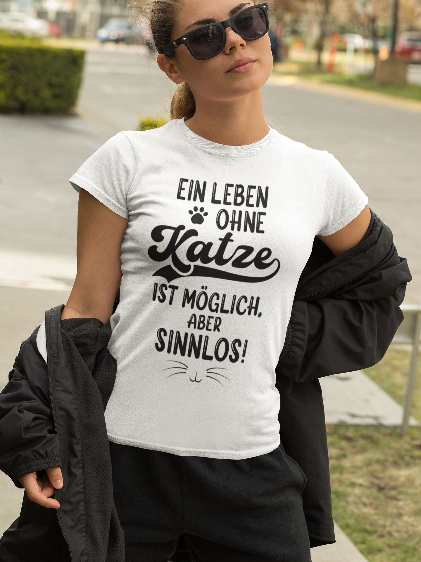 Leben ohne Katze - Damen T-Shirt