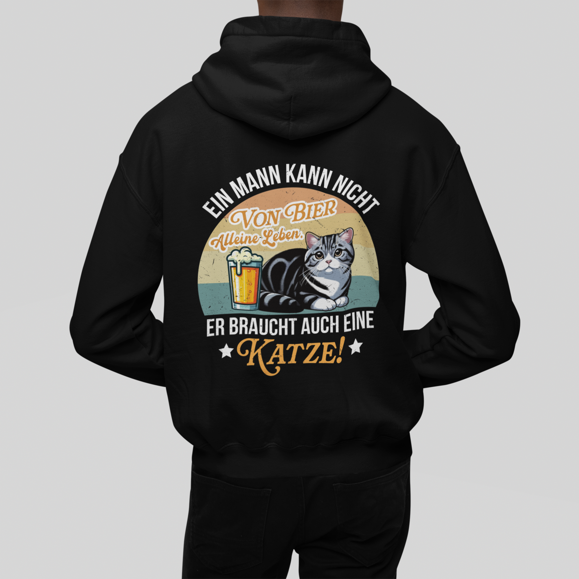 Er braucht eine Katze - Zipper Hoodie Unisex