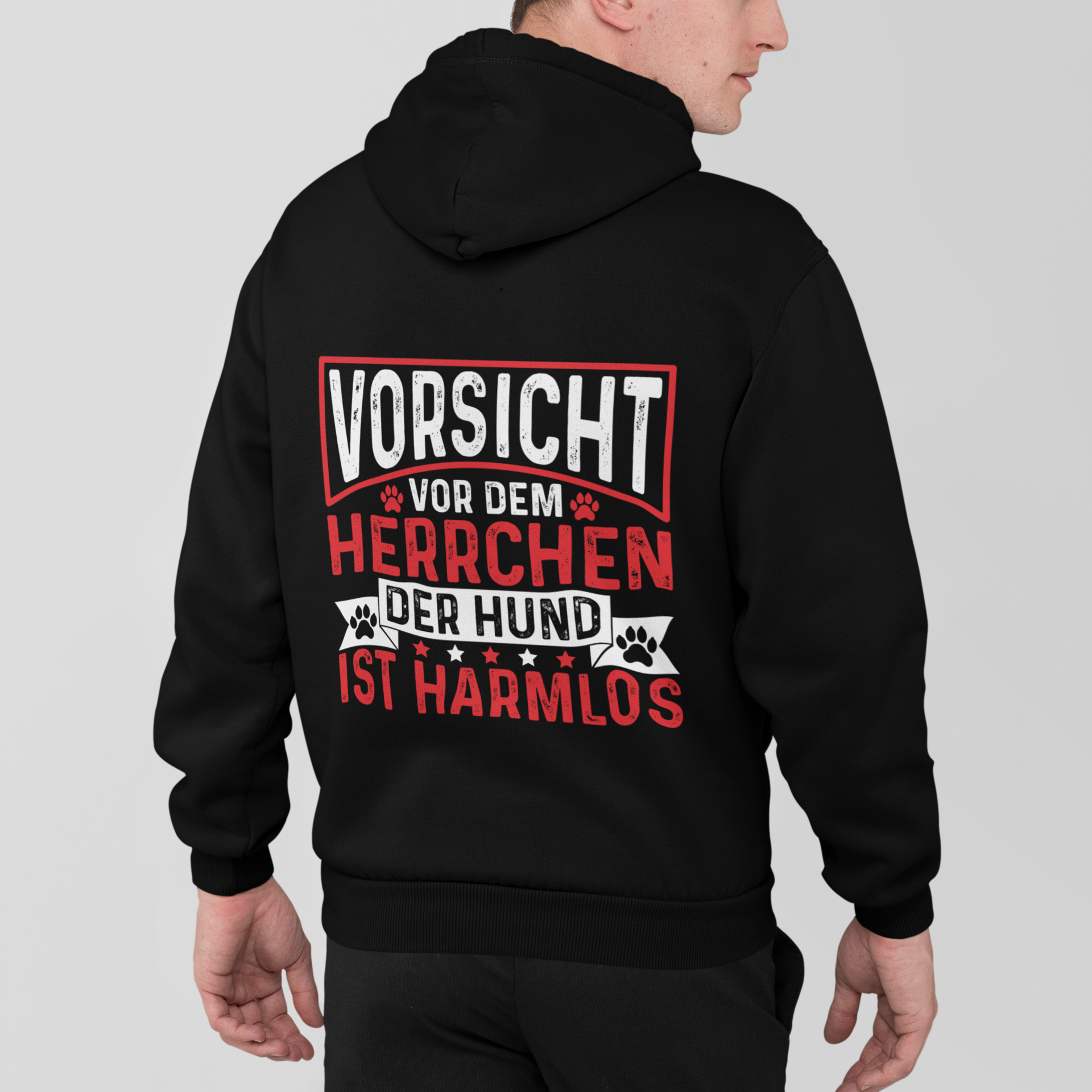 Vorsicht vor dem Herrchen - Zipper Hoodie Unisex