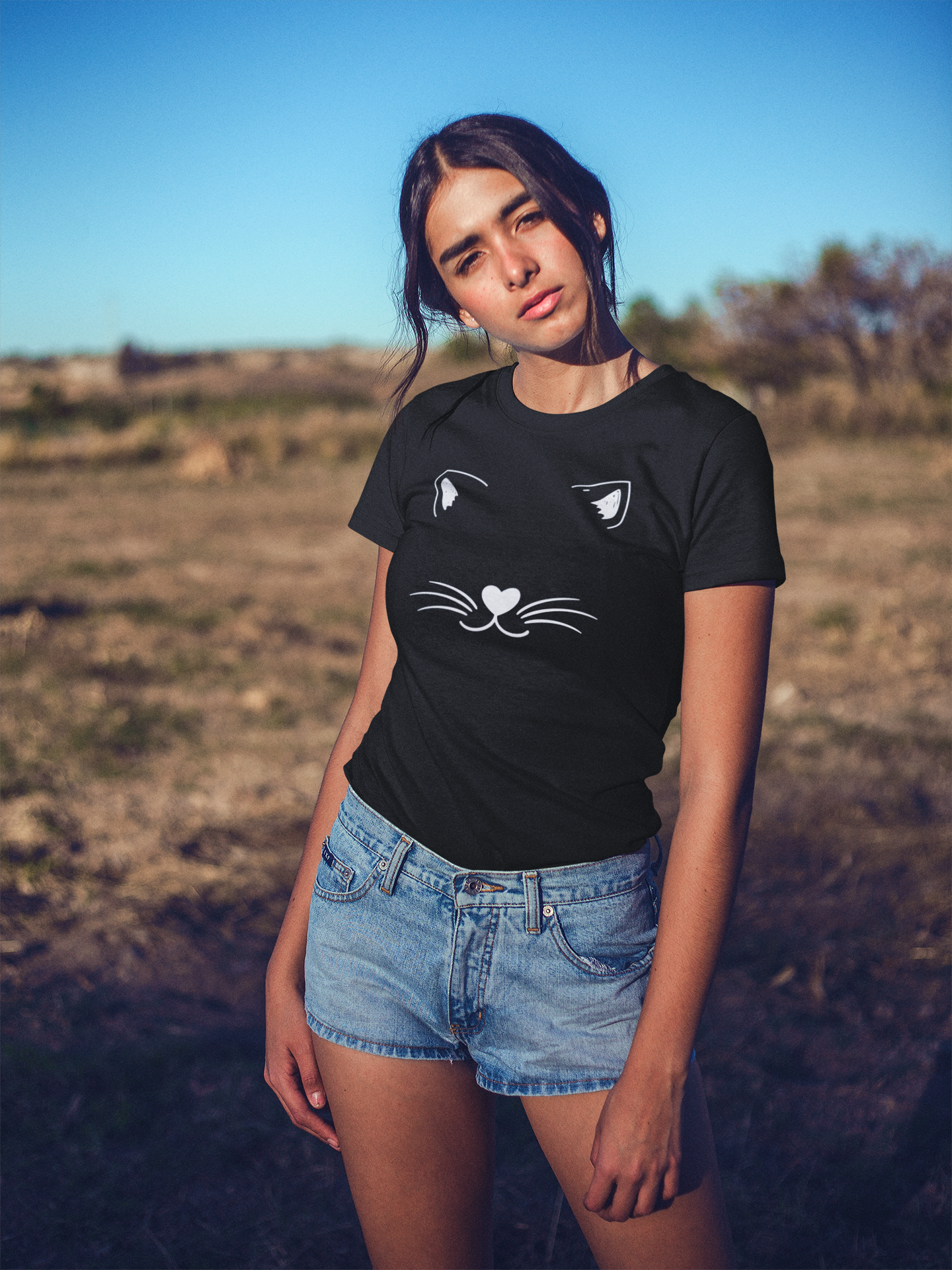 Katze  - Damen T-Shirt