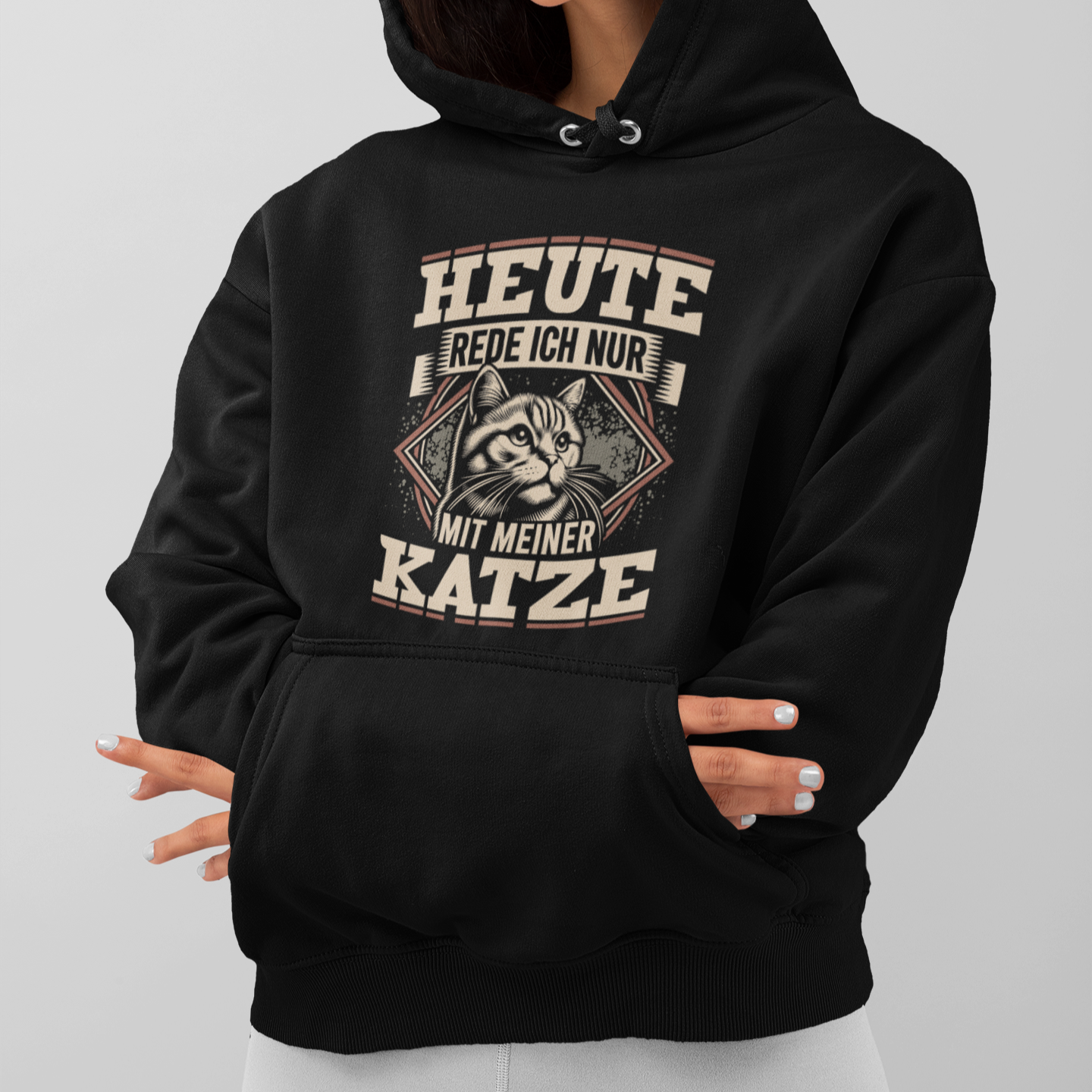 Rede nur mit meiner Katze - Hoodie Unisex