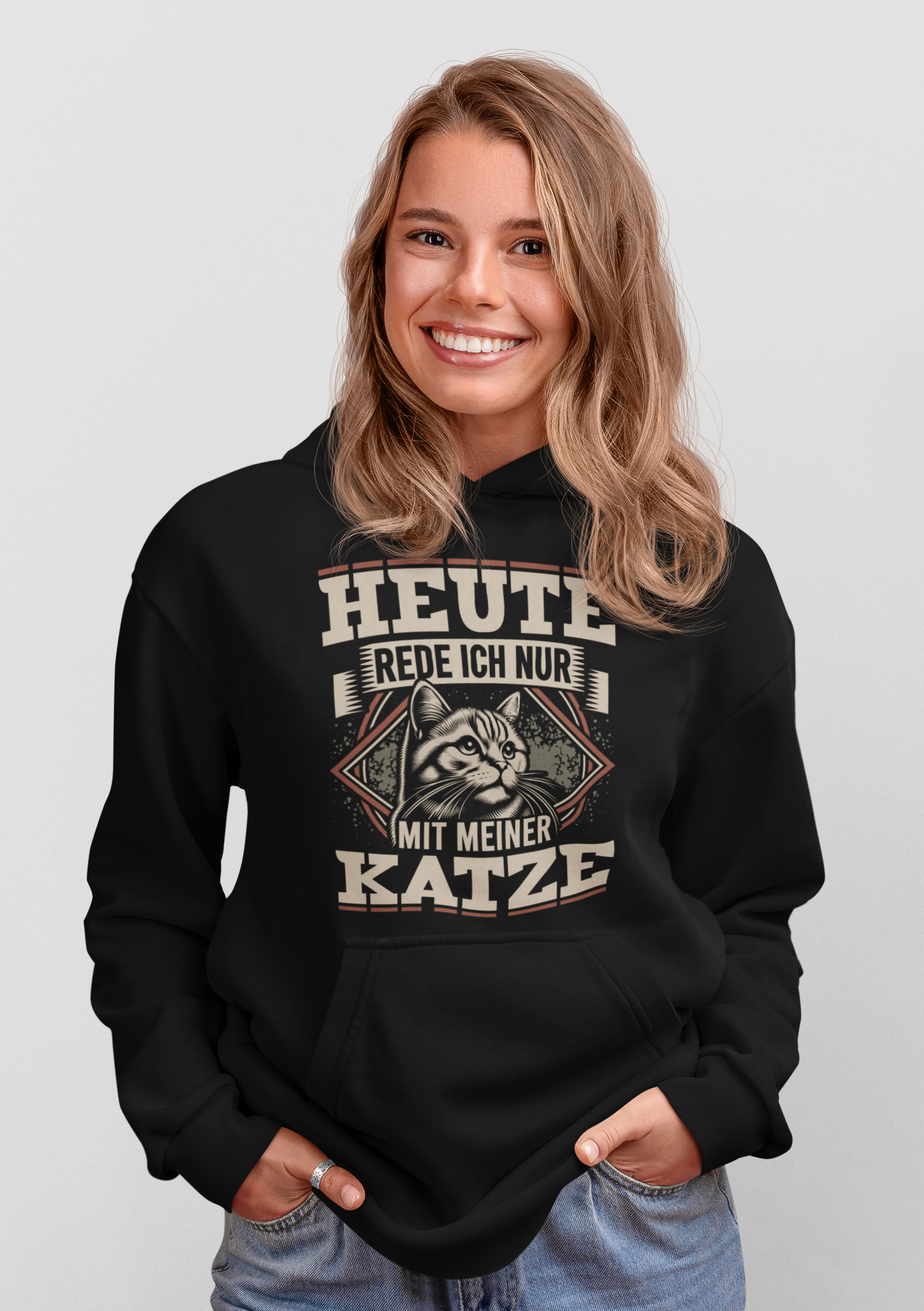 Rede nur mit meiner Katze - Hoodie Unisex