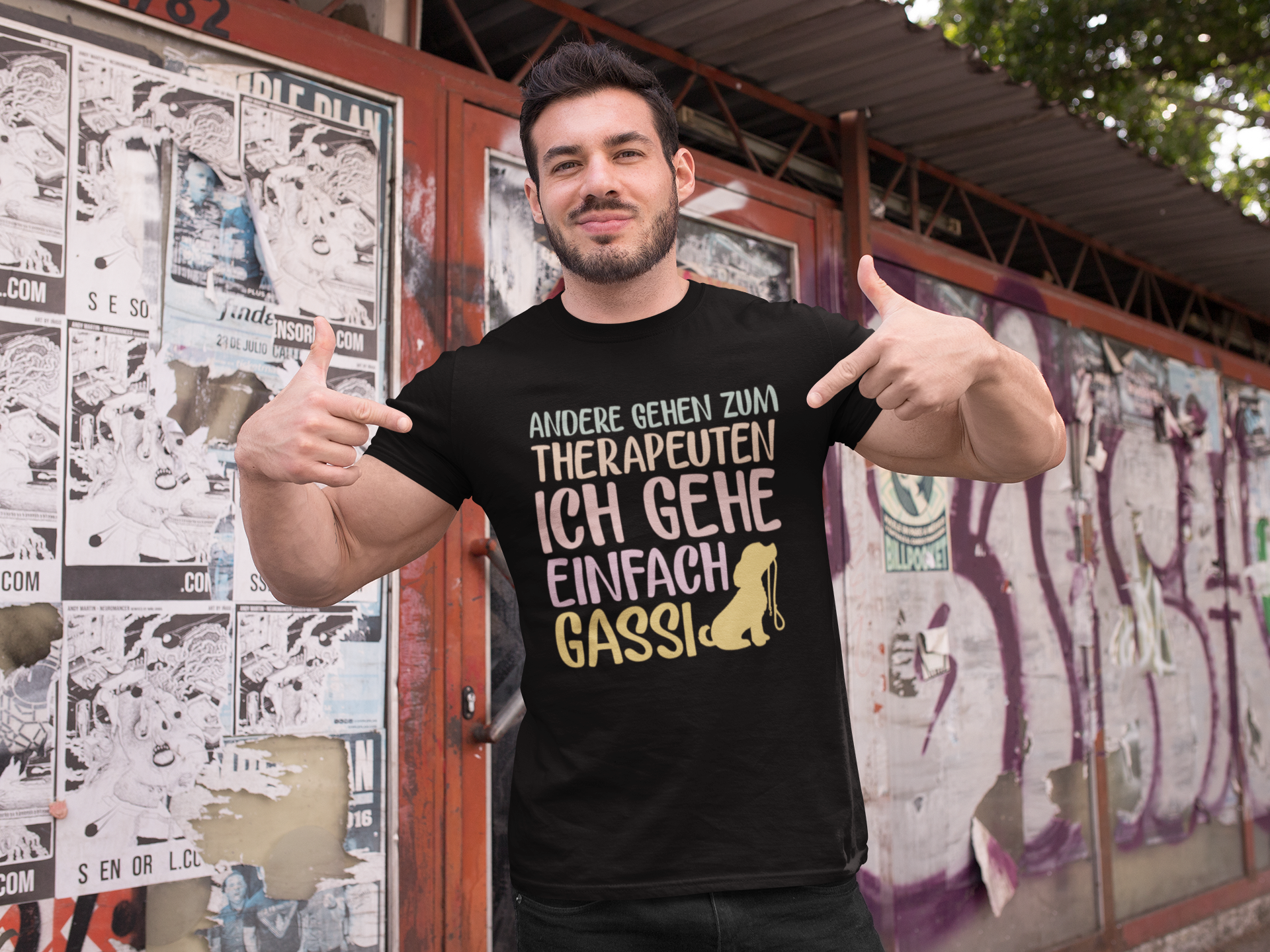 Ich gehe Gassi - Herren T-Shirt