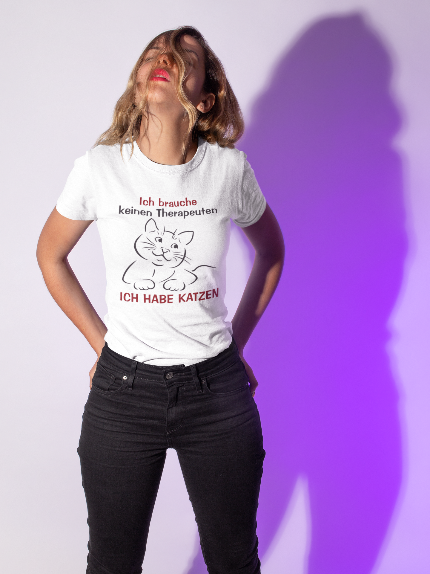 Ich habe Katzen - Damen T-Shirt