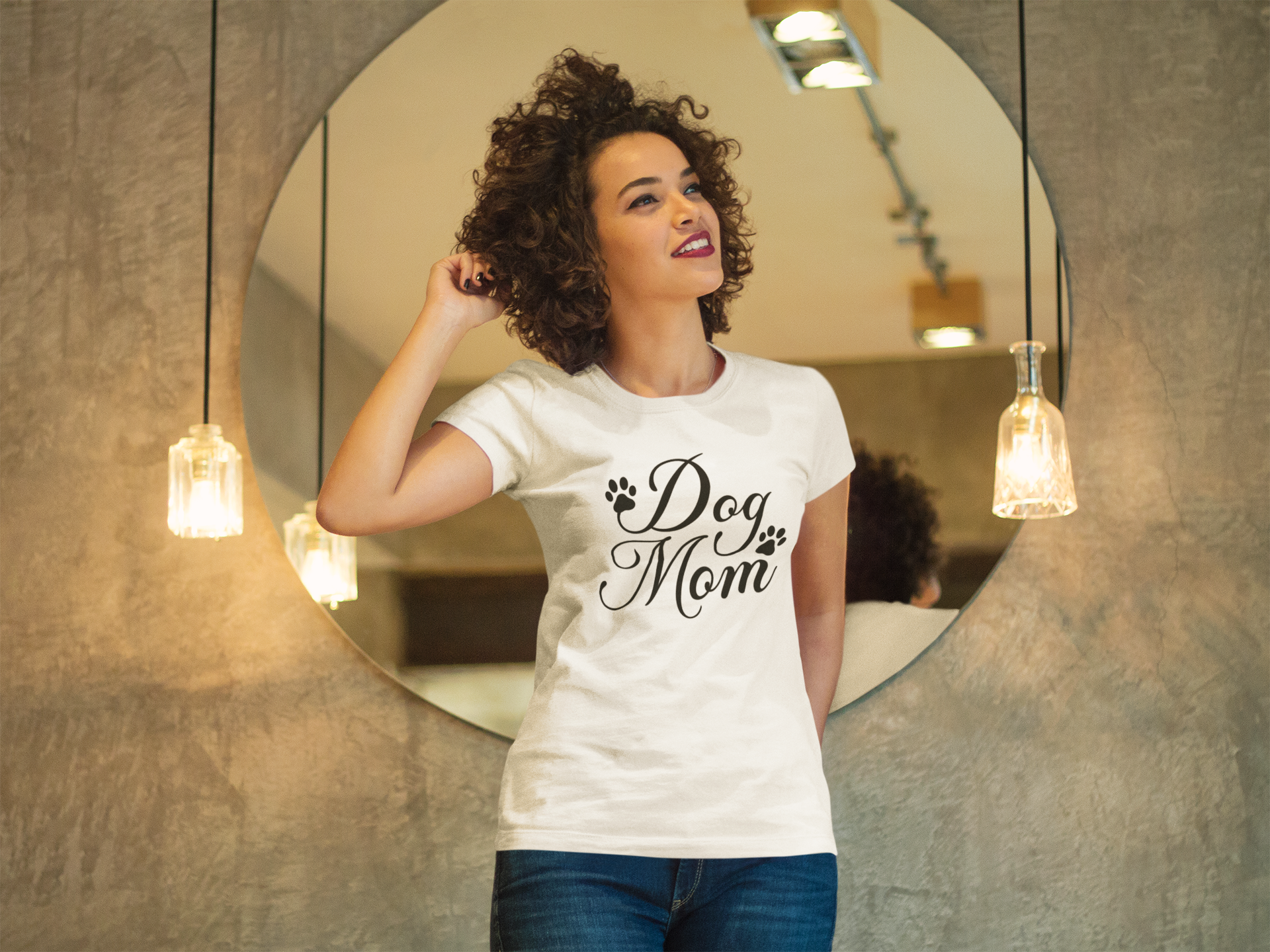 Dog Mom - Damen T-Shirt